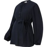 Blouse - Effen - MLMercy Lia - Wijde Blouse - Lange Mouw