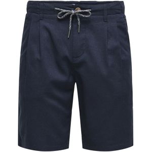 ONLY & SONS - ONSLEO LINEN MIX 0048 SHORTS - Heren - Bermuda shorts