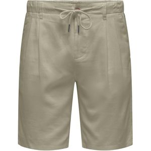 Only & Sons - Onsleo Linen Mix - Korte Broeken - Chincilla