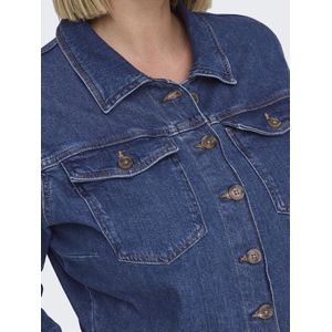 Carpoppy - Jumpsuit - Blauw - Knoopsluiting - Voorzakken - Uitlopende Pijpen