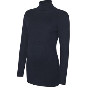 Rolkraag - Gebreide Top - Lange Mouwen - Geribde Mouwuiteinden