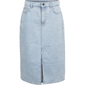 Object - Ellen Denim Rok - Blauw - Katoen - Hoge Taille