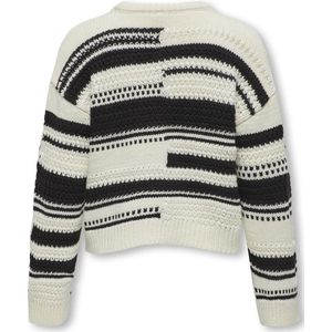 Only trui meisjes - ecru - zwart - KOGsutha