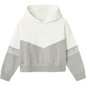 Name it - Nkfnoli Ls Short Rlx Sweat Wh Bru - Meisjes - Vesten