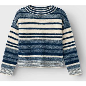 NAME IT Girl gebreide trui met lange, Ocean Cavern, 122-128