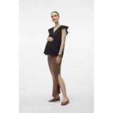 MAMALICIOUS Rok - Zwart - Modalmix - Elastische Tailleband