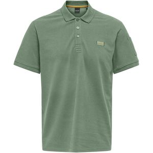 Only Sons Poloshirt Onsdevon Reg Ss Polo Cs 22029871 Hedge Green Mannen
