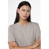 PIECES T-shirt Pcria Ss Solid Tee Noos - Zilvergrijs