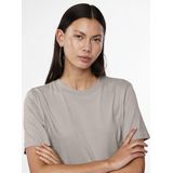 PIECES T-shirt Pcria Ss Solid Tee Noos - Zilvergrijs