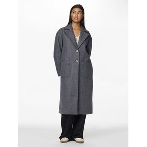 Pcjili Long Coat Bc, dark grey melange, M