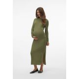 Jurk - Hoge Hals - Lange Mouwen - Regular Fit - Biologisch Katoen