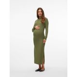 Jurk - Hoge Hals - Lange Mouwen - Regular Fit - Biologisch Katoen