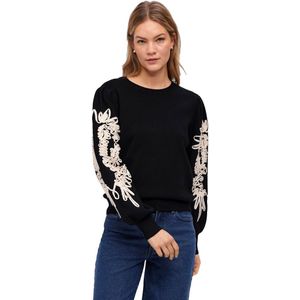 Object - Joana - Gebreide Trui - Ronde Hals - Lange Mouwen - Ballonmouwen