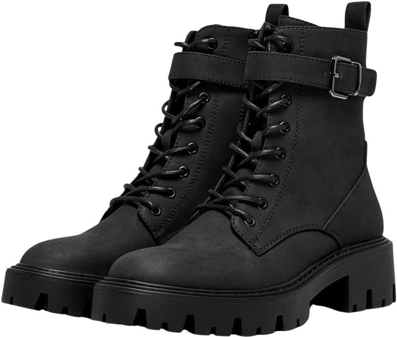 Only - Betty Boots - Chelsea Boots - Zwart - Imitatieleer - Rubberzool