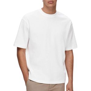 Selected - Oscar - T-shirt - Zwart - 44% Biologisch Katoen, 35% Gerecycled Polyester, 21% Elastomultiester