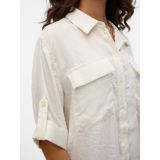 Aware By Vero Moda - Shirt - Wit - 100% Gerecycled Polyester