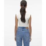 Basic Top - Vierkante Hals - Mouwloos - Slim Fit - Print