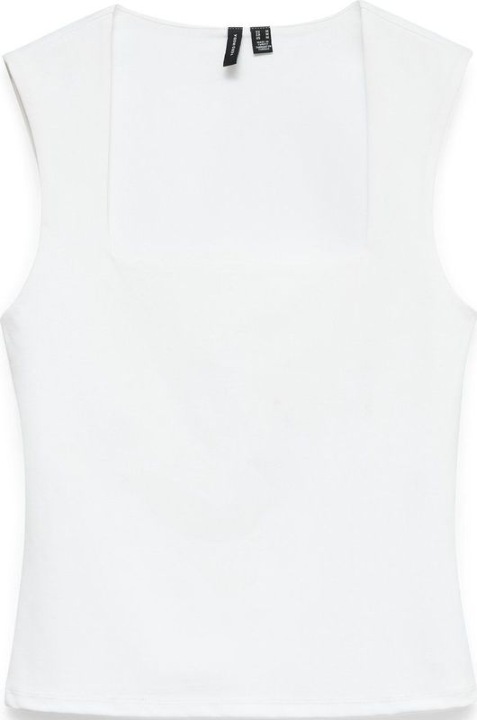 Basic Top - Vierkante Hals - Mouwloos - Slim Fit - Print