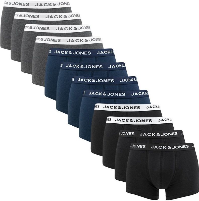 Jack & Jones - 12-pack Boxershorts - Multikleur - Korte Pijp - Stretchkatoen