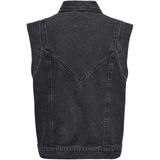 Only Onlkennedy Sl Dnm Waistcoat Bj Noos Dames Denim Top Washed Black