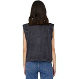 Only Onlkennedy Sl Dnm Waistcoat Bj Noos Dames Denim Top Washed Black