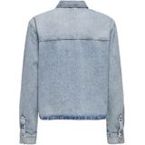 ONLY - Onlcassie Ls Ovs Dnm - T-shirt - Lichtblauw - Katoen - 1 stuk