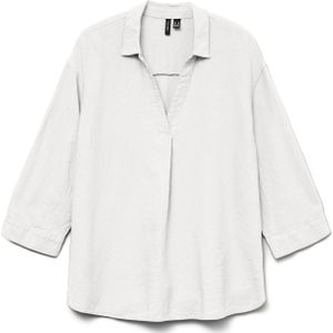 Vero Moda - Linn - T-shirt - Zwart - Linnen/Viscose - Losse Pasvorm