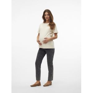 Slim Fit - Zwangerschapsjeans - Snow-wassing - Ondersteunende Buikband - Knoopsluiting, Ritssluiting