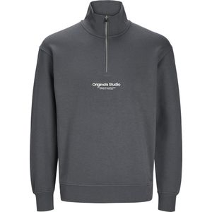 Jack & Jones Trui Jorvesterbro Sweat Quarter Zip Hn N 12241777 Iron Gate Mannen