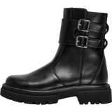 Only - Trinity Boots - Dames - Zwart - Imitatieleer - Hoge Schacht