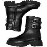 Only - Trinity Boots - Dames - Zwart - Imitatieleer - Hoge Schacht