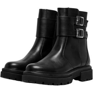 Only - Trinity Boots - Dames - Zwart - Imitatieleer - Hoge Schacht