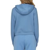 Only Play - Lounge Short Zip Hoodie - Blauw - 80% Polyester, 15% Viscose, 5% Elastaan
