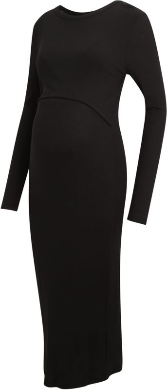 MAMA.LICIOUS MLBRYNNA JUNE LS JRS MIDI DRESS 2F NOOS, zwart, L, zwart., L