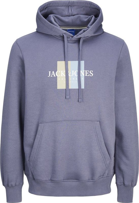 Jack & Jones - Frederiksberg Box Hoodie - Groen - 70% Katoen, 30% Polyester