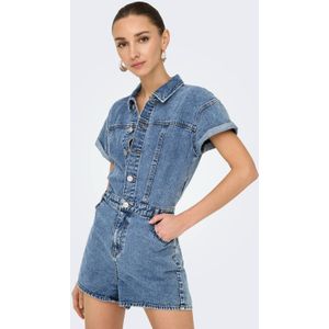 ONLY - ONLANNA - Playsuit - Medium Blue Denim