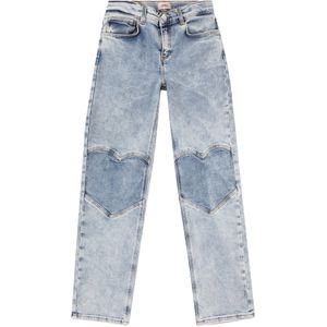 Kids ONLY Kogmegan Wide DENM Heart Leg Jeans blauw - Katoen - Basics