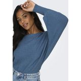 Only Trui Onladaline Short Pullo Knt Noos 15226298 Coronet Blue/w Melange Dames