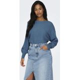 Only Trui Onladaline Short Pullo Knt Noos 15226298 Coronet Blue/w Melange Dames