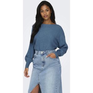 Only Trui Onladaline Short Pullo Knt Noos 15226298 Coronet Blue/w Melange Dames
