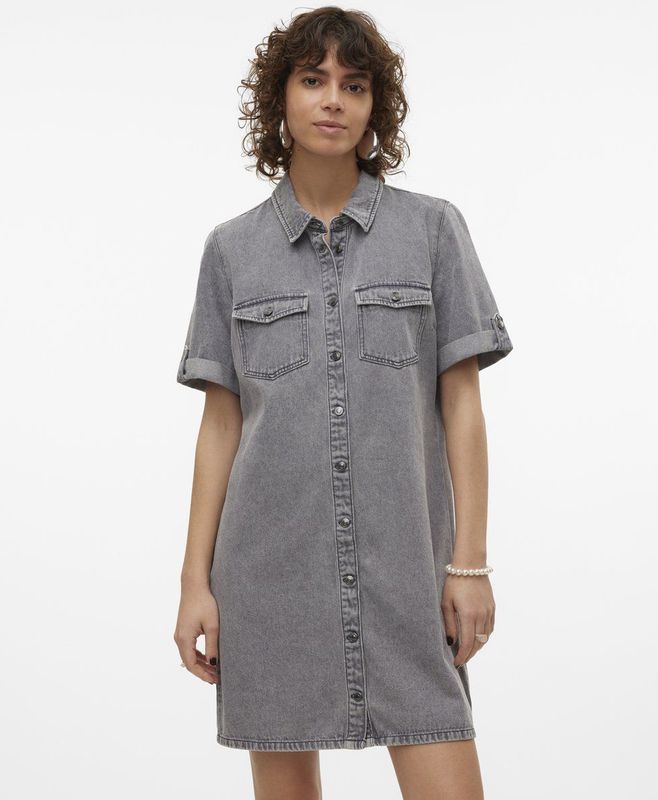 Spijkerjurk - Katoen - Acid Washed - Regular Fit