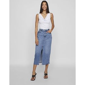 Denim Rok - Blauw - 79% Katoen, 20% Gerecycled Katoen, 1% Elastaan