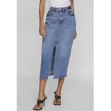 Denim Rok - Blauw - 79% Katoen, 20% Gerecycled Katoen, 1% Elastaan