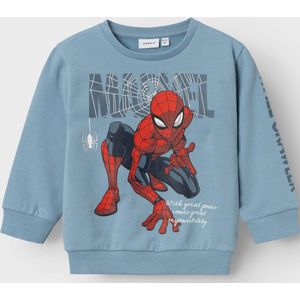 Name it - Nmmasist Spider Nreg Sweat Bru Mar - Jongens - Sweaters