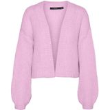 Vero Moda - Butter - Gebreid Vest - Zwart - 50% Gerecycled Polyester, 21% Acryl, 19% Wol, 10% Alpaca