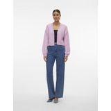 Vero Moda - Butter - Gebreid Vest - Zwart - 50% Gerecycled Polyester, 21% Acryl, 19% Wol, 10% Alpaca