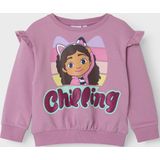 Name it Nmfsanne Gabby Nreg Sweat Bru Sky Meisjes Trui