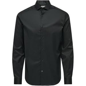 ONS - Jordan - Overhemd - Effen - Katoen - Slim Fit - Lange Mouw