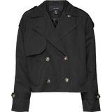 VERO MODA Vmchloe Noos Trenchcoat voor dames, kort, zwart.