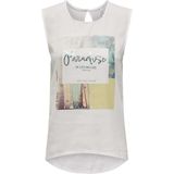 Only - Flora - Mouwloos T-shirt - Wit - Regular Fit